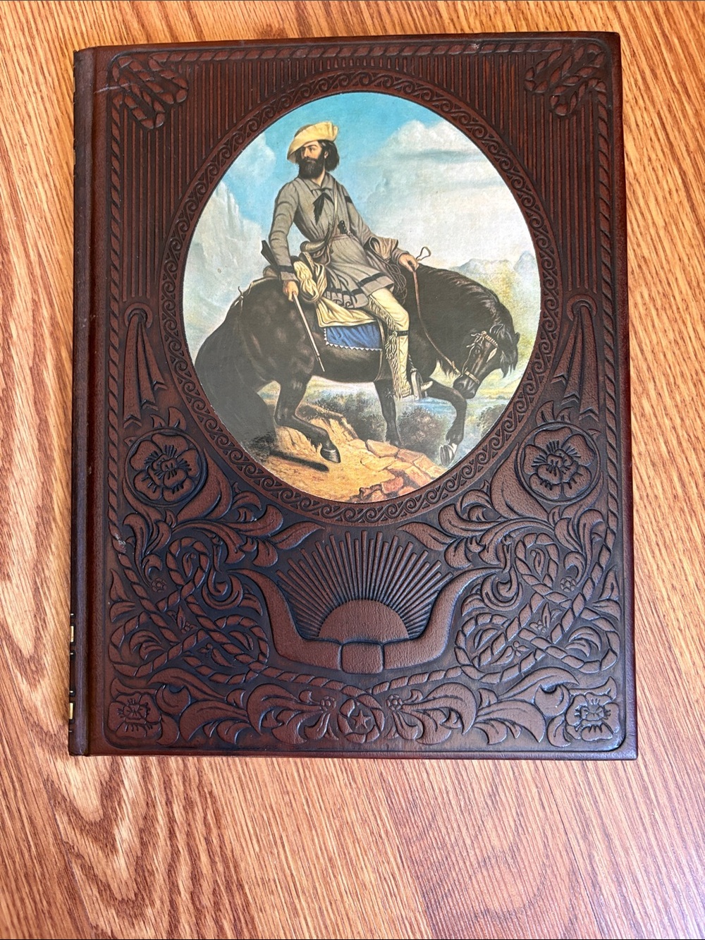 Time Life- The Trail Blazers  Embossed Brown Leather Book